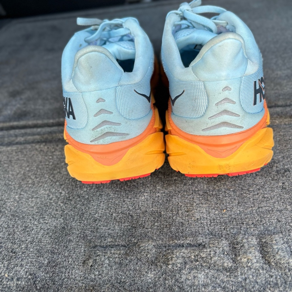 Hoka women’s Sneakers - Light Blue and Orange